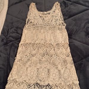 Crochet beach cover-up